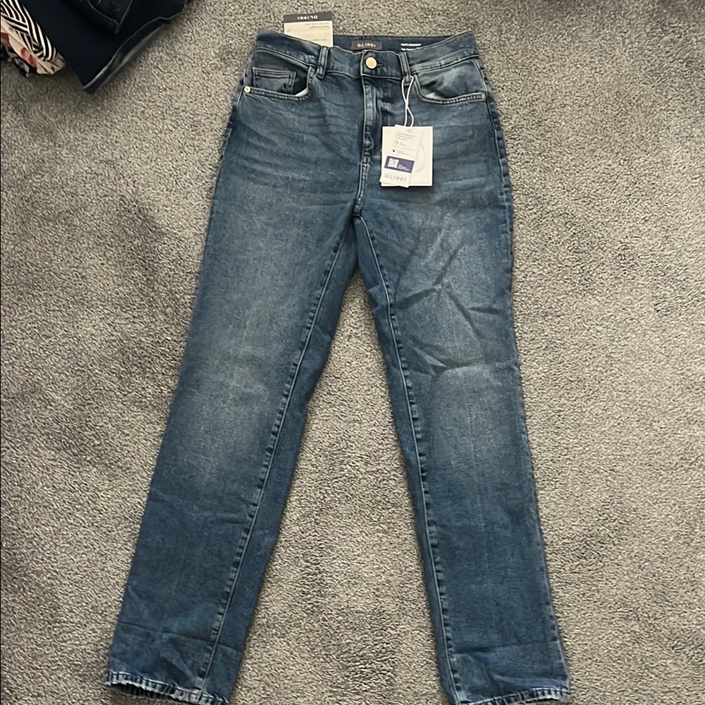 DL1961 Women's Straight Leg Jeans - Blue